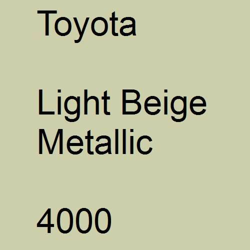 Toyota, Light Beige Metallic, 4000.